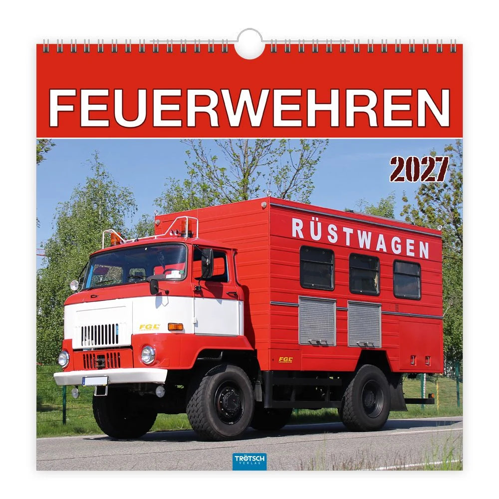 Wandkalender: TRÖTSCH - Technikkalender Feuerwehren 2027
