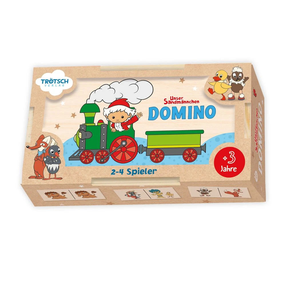 Legespiel: TRÖTSCH - Unser Sandmännchen Domino aus Holz