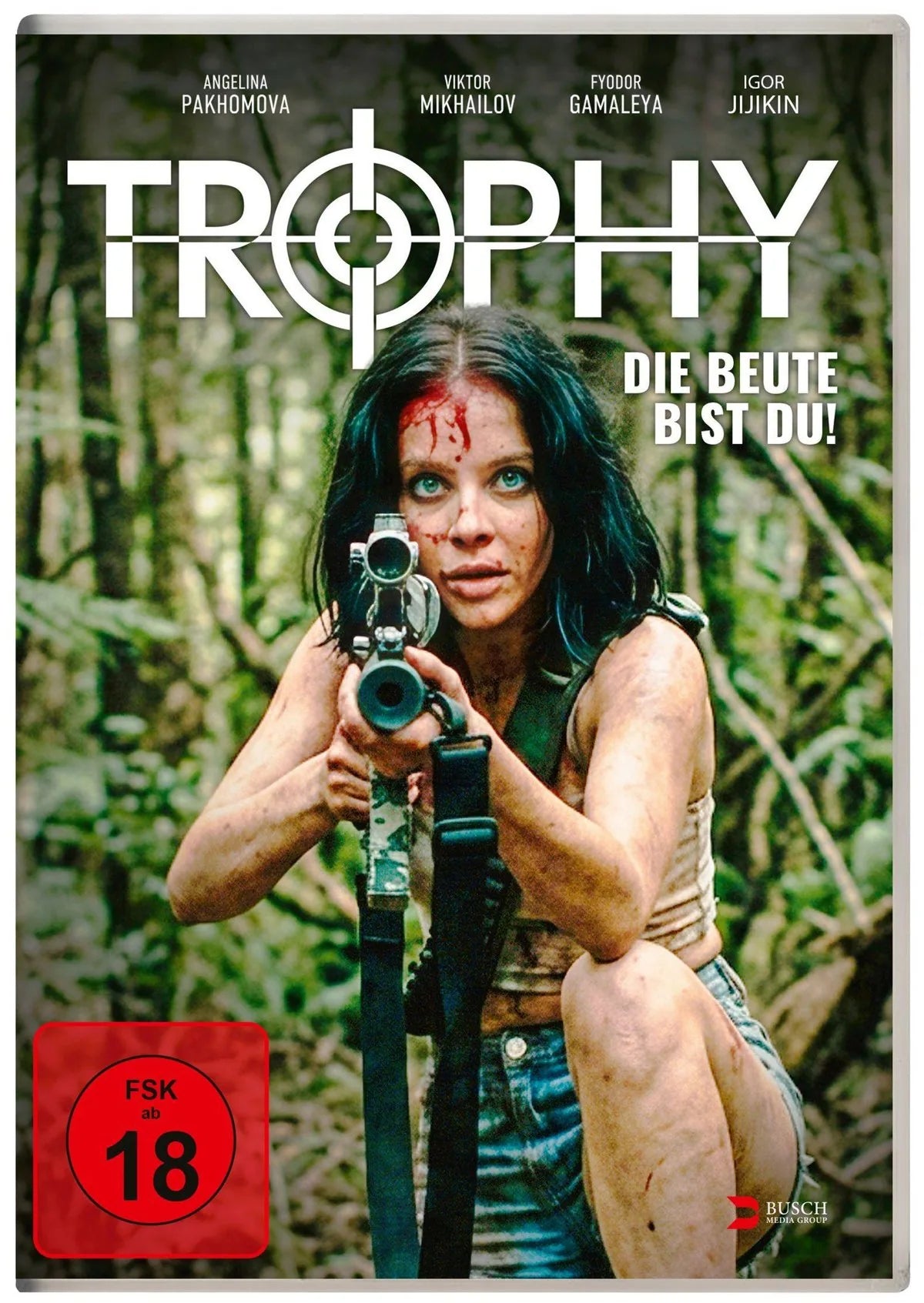 DVD-Cover: Trophy - Die Beute bist du!. Regie: Mikhail Babchenko