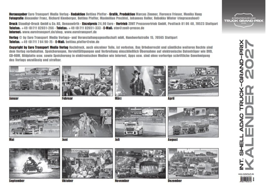 Truck Grand Prix Kalender 2027 – Ansicht