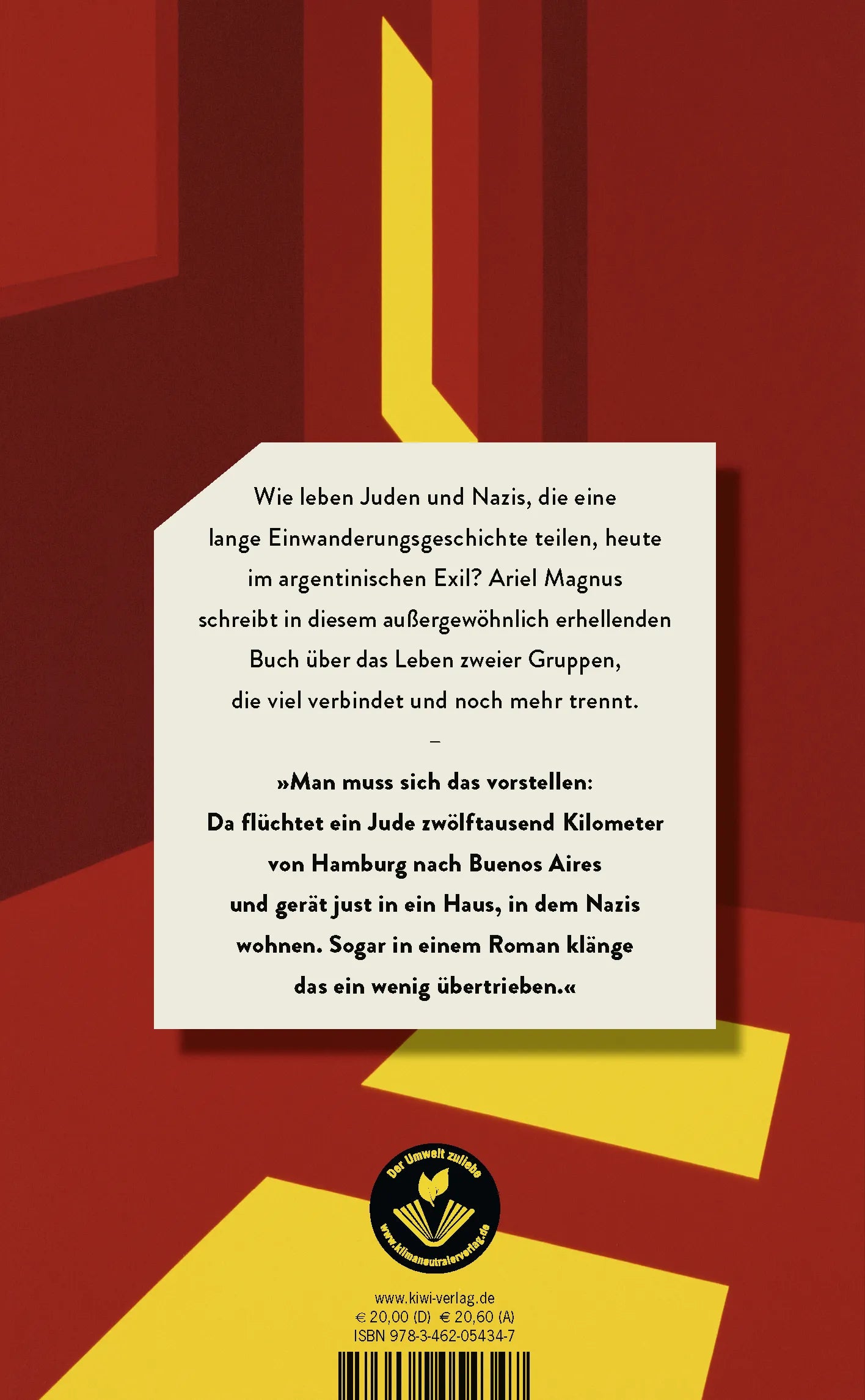 Buchrückseite von 'Tür an Tür' mit Klappentext - Gebundene Ausgabe