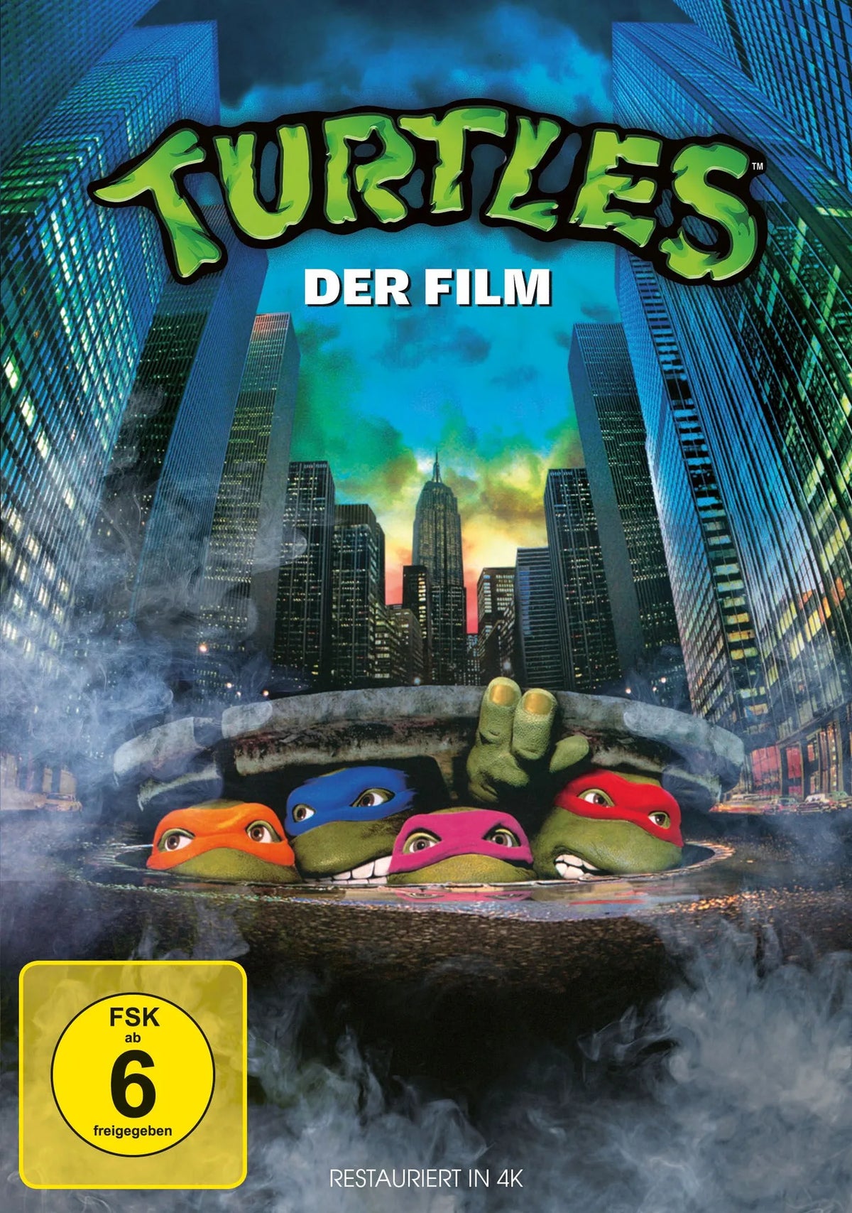 DVD-Cover: Turtles - Der Film. Regie: Steve Barron
