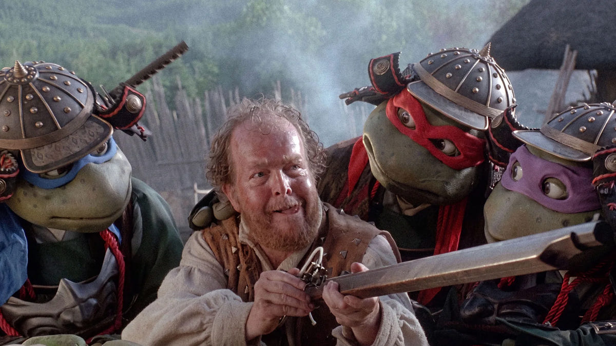 Filmszene 3 aus Turtles-Trilogie - 3-Disc Limited Mediabook – 4K UHD Blu-ray. Regie: Steve Barron