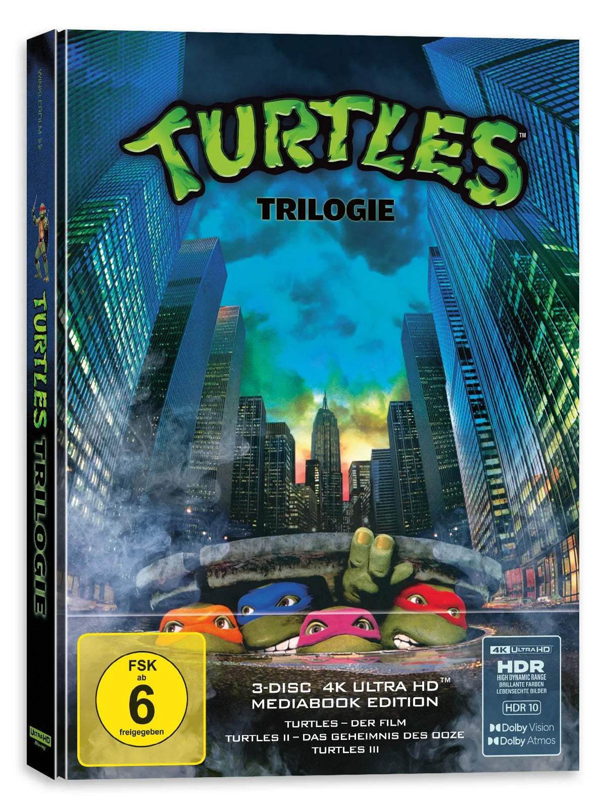Produktansicht 1 von Turtles-Trilogie - 3-Disc Limited Mediabook – 4K UHD Blu-ray