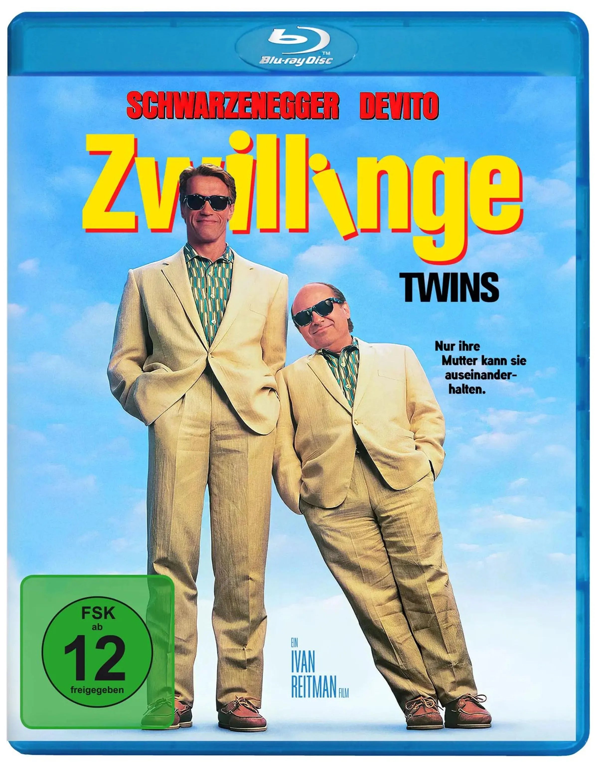 Blu-ray-Cover: Twins - Zwillinge. Regie: Ivan Reitman