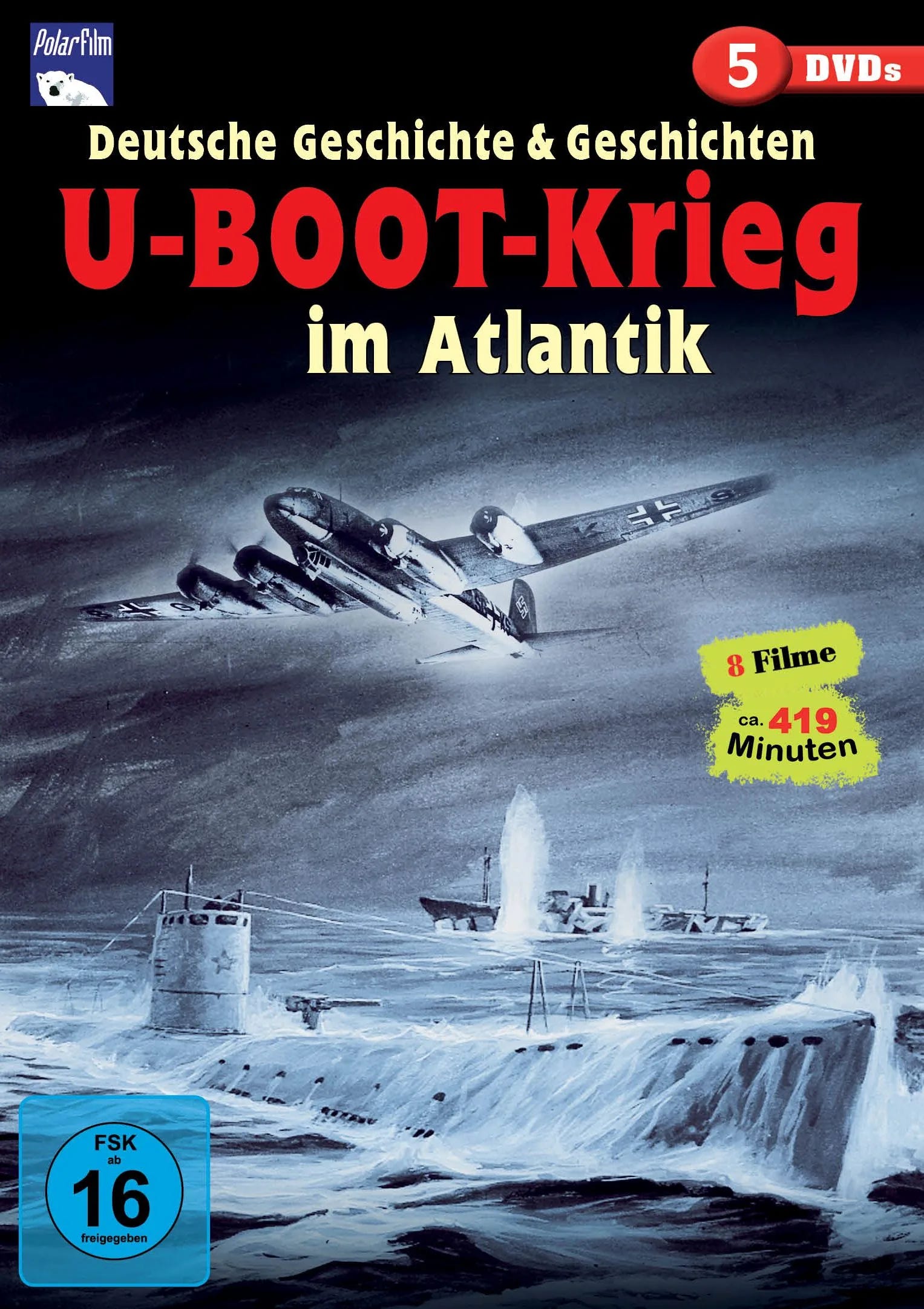 DVD-Cover: U-Boot-Krieg im Atlantik DVD Box. Regie: Frank Capra