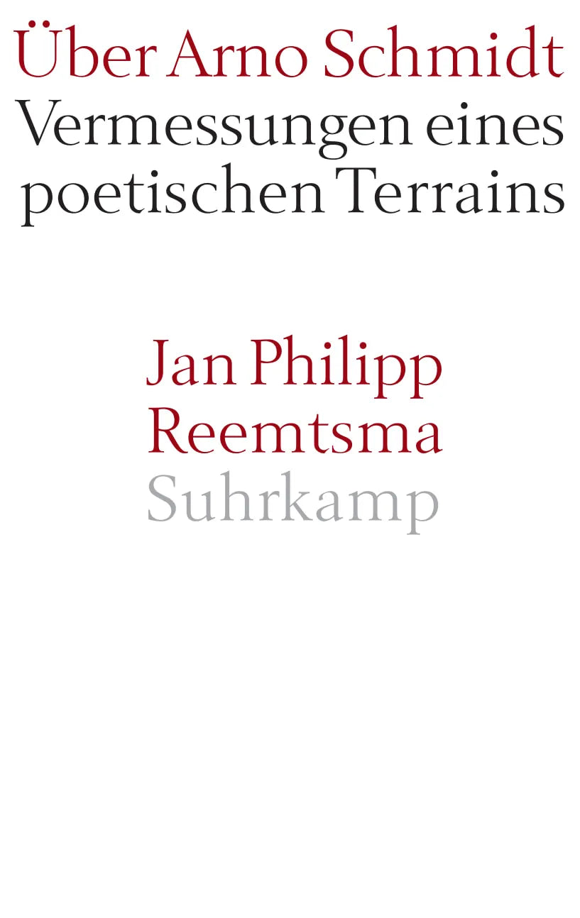 Buchcover von 'Über Arno Schmidt' - Gebundene Ausgabe von Jan Philipp Reemtsma