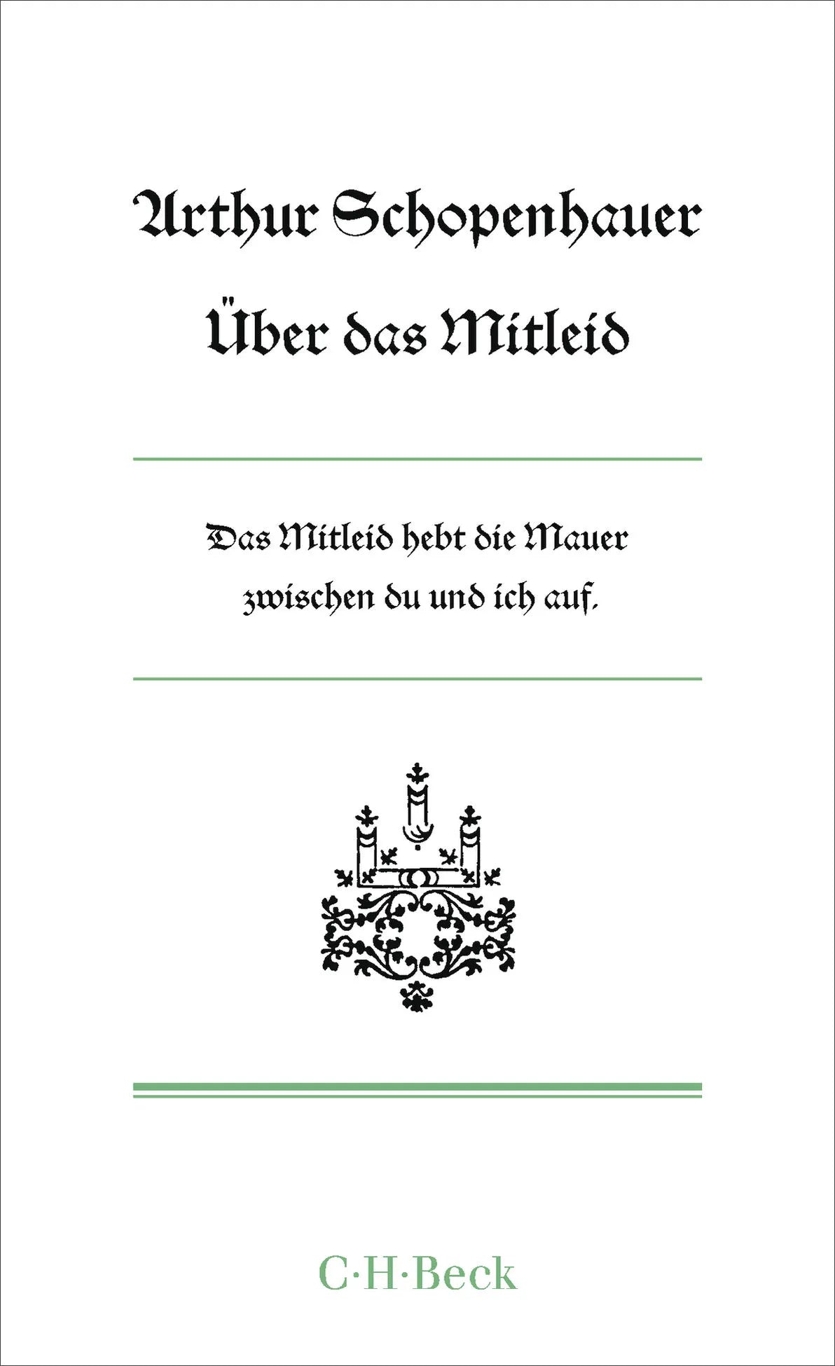 Cover: Über das Mitleid (Taschenbuch) von Arthur Schopenhauer