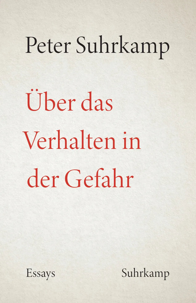 Über das Verhalten in der Gefahr