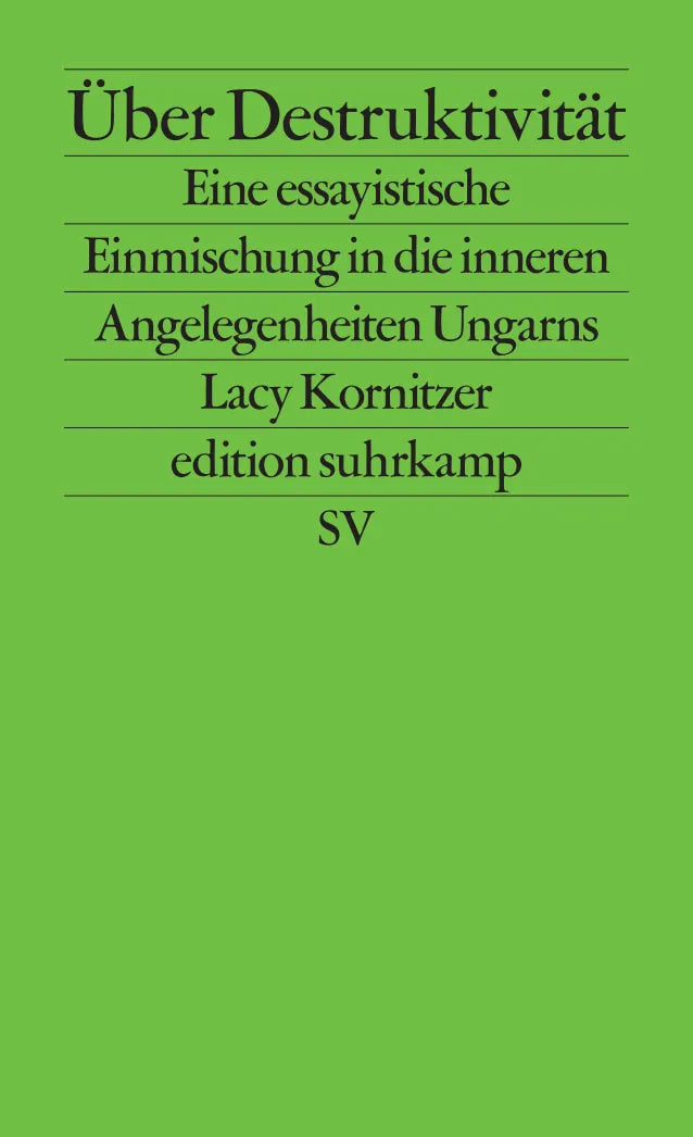 Buchcover von 'Über Destruktivität' - Taschenbuch von Lacy Kornitzer