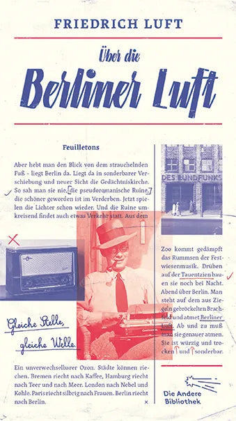 Buchcover von 'Über die Berliner Luft' - Gebundene Ausgabe von Friedrich Luft