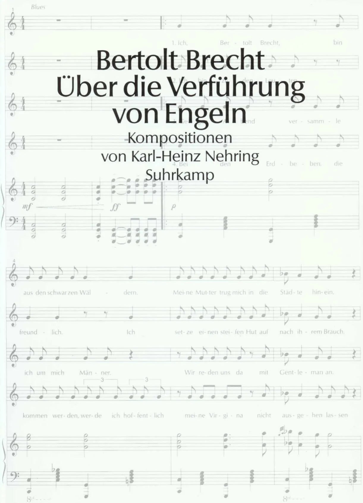 Buchcover von 'Über die Verführung von Engeln' - Taschenbuch von Bertolt Brecht