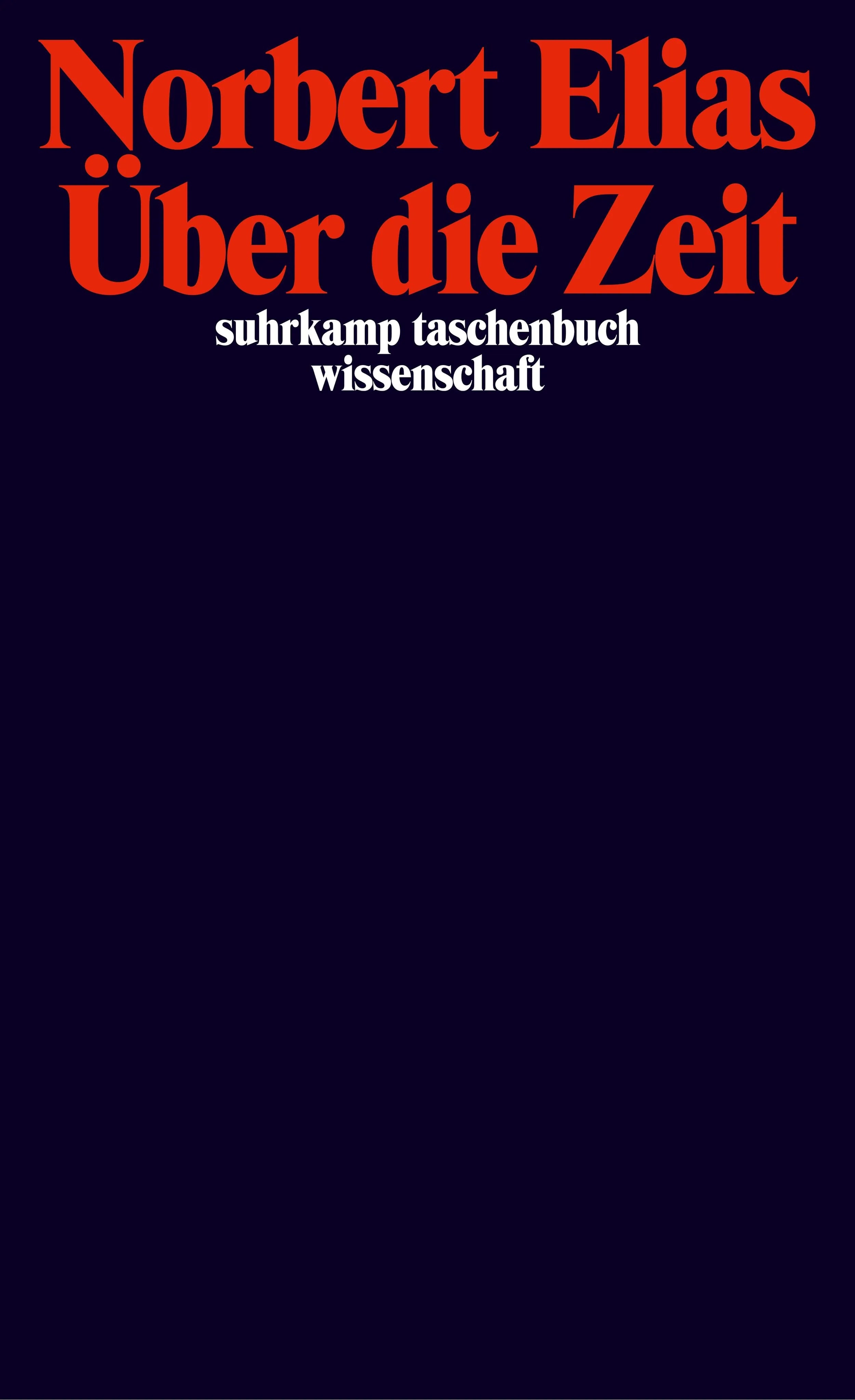 Buchcover von 'Über die Zeit' - Taschenbuch von Norbert Elias