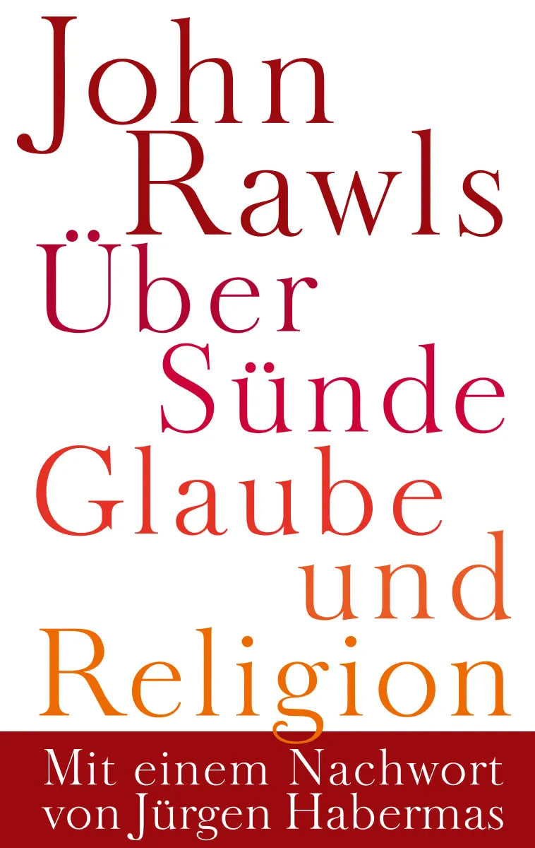 Buchcover von 'Über Sünde, Glaube und Religion' - Gebundene Ausgabe von John Rawls