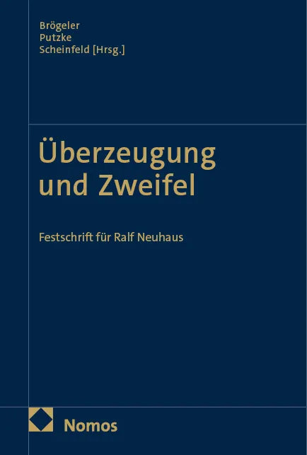 Cover: Überzeugung und Zweifel (E-Book)
