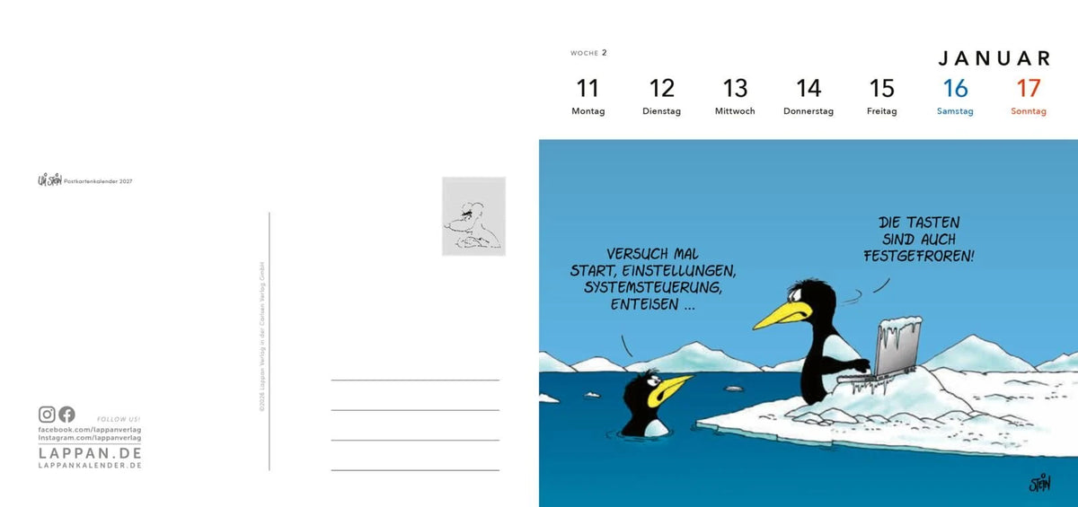 Uli Stein Postkartenkalender 2027 – Ansicht