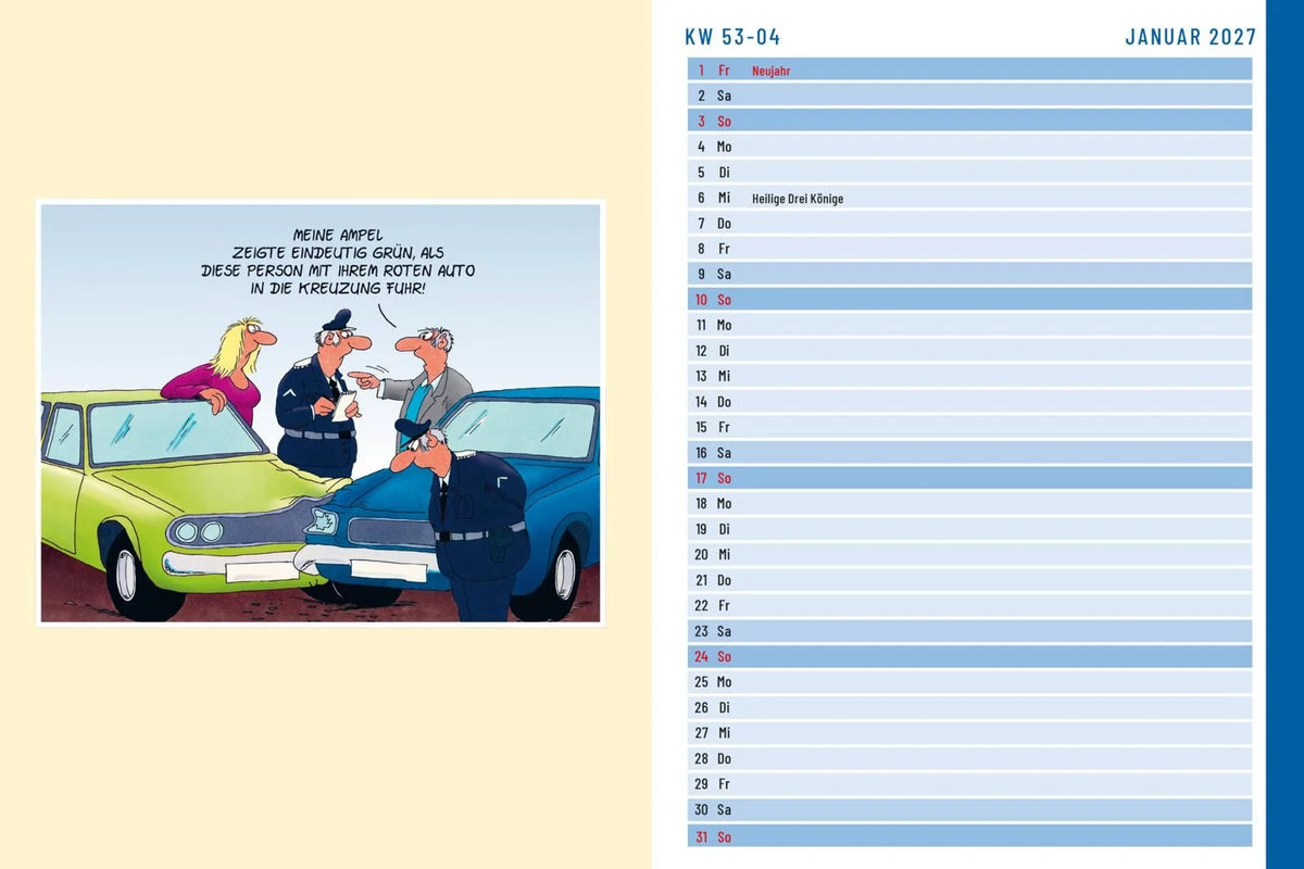 Uli Stein Terminplaner 2027: Taschenkalender – Ansicht