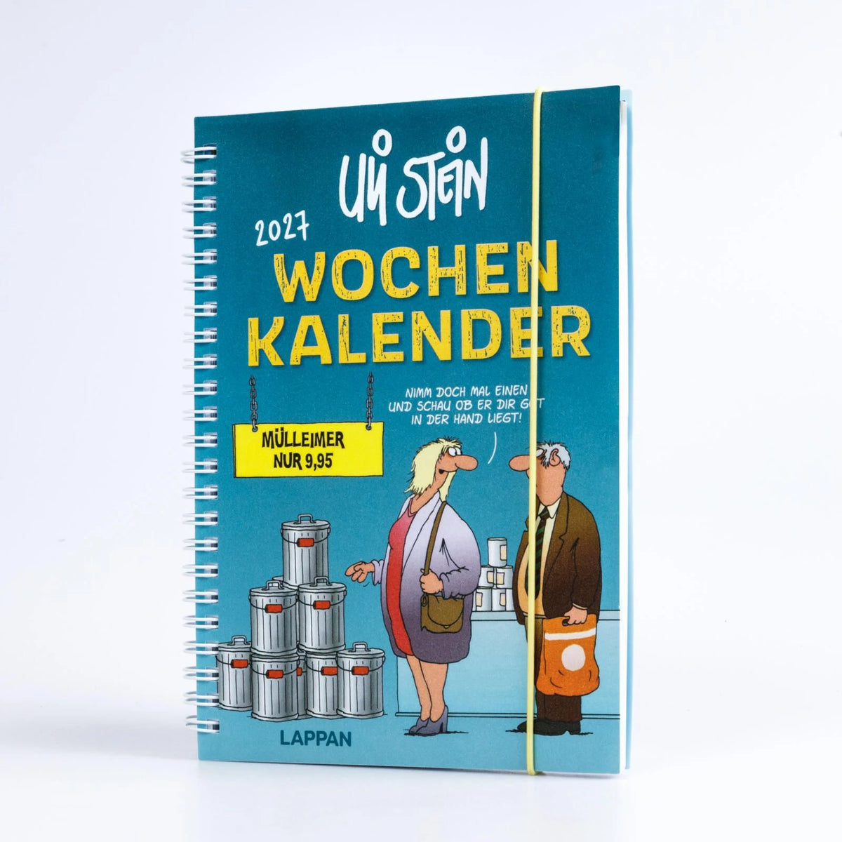 Uli Stein Wochenkalender 2027: Taschenkalender mit Spiralbindung und Gummiband – Ansicht