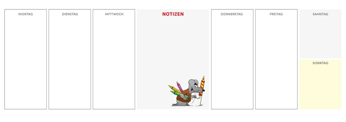 Uli Stein Wochenplaner 2027: Tischkalender – Ansicht