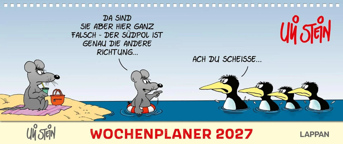 Tischkalender: Uli Stein Wochenplaner 2027: Tischkalender