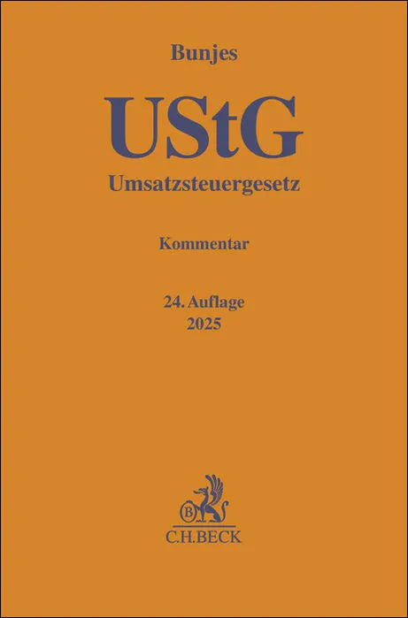 Buchcover von 'Umsatzsteuergesetz. UStG' - Gebundene Ausgabe von Johann Bunjes
