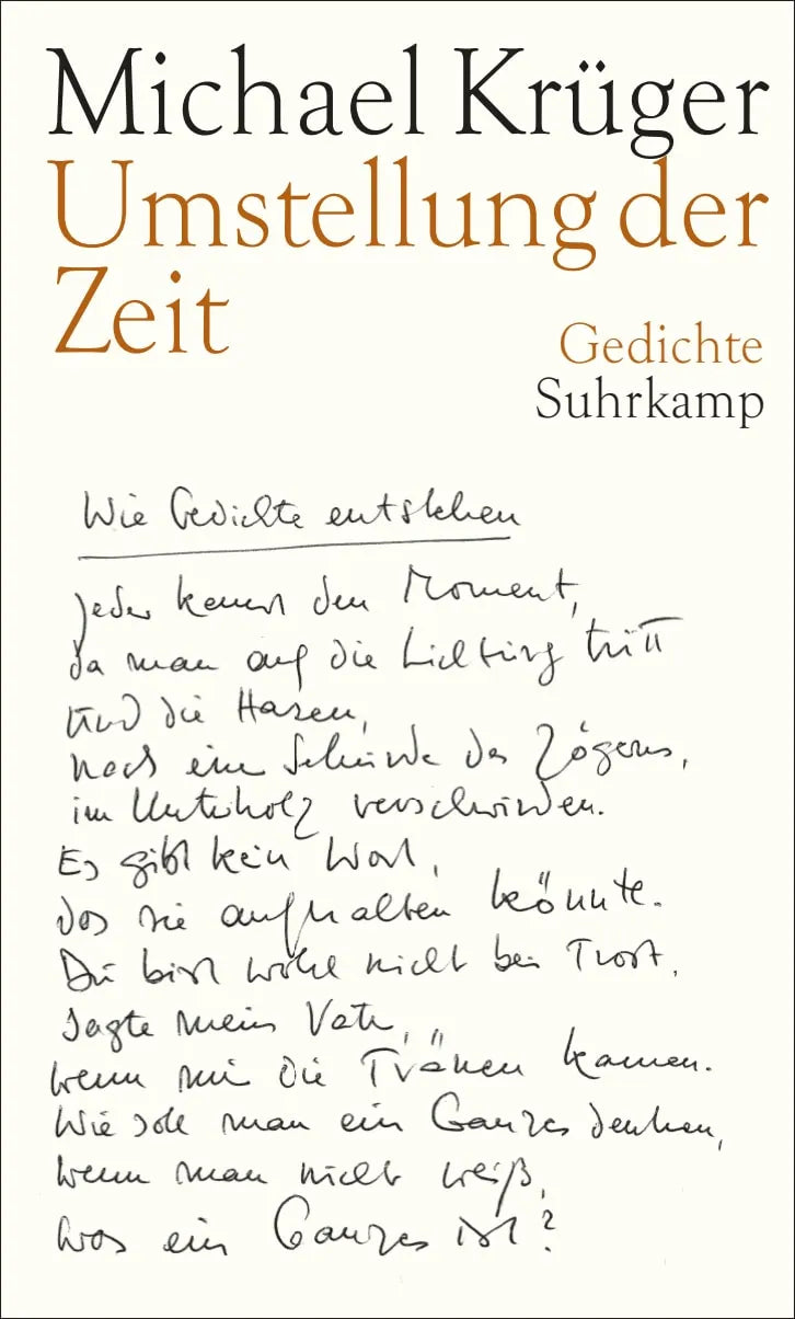 Buchcover von 'Umstellung der Zeit' - Gebundene Ausgabe von Michael Krüger