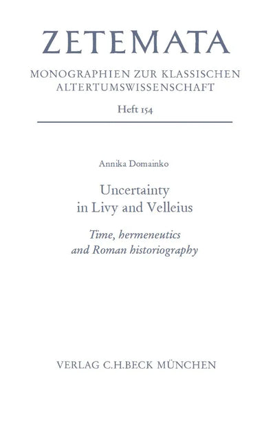Uncertainty in Livy and Velleius