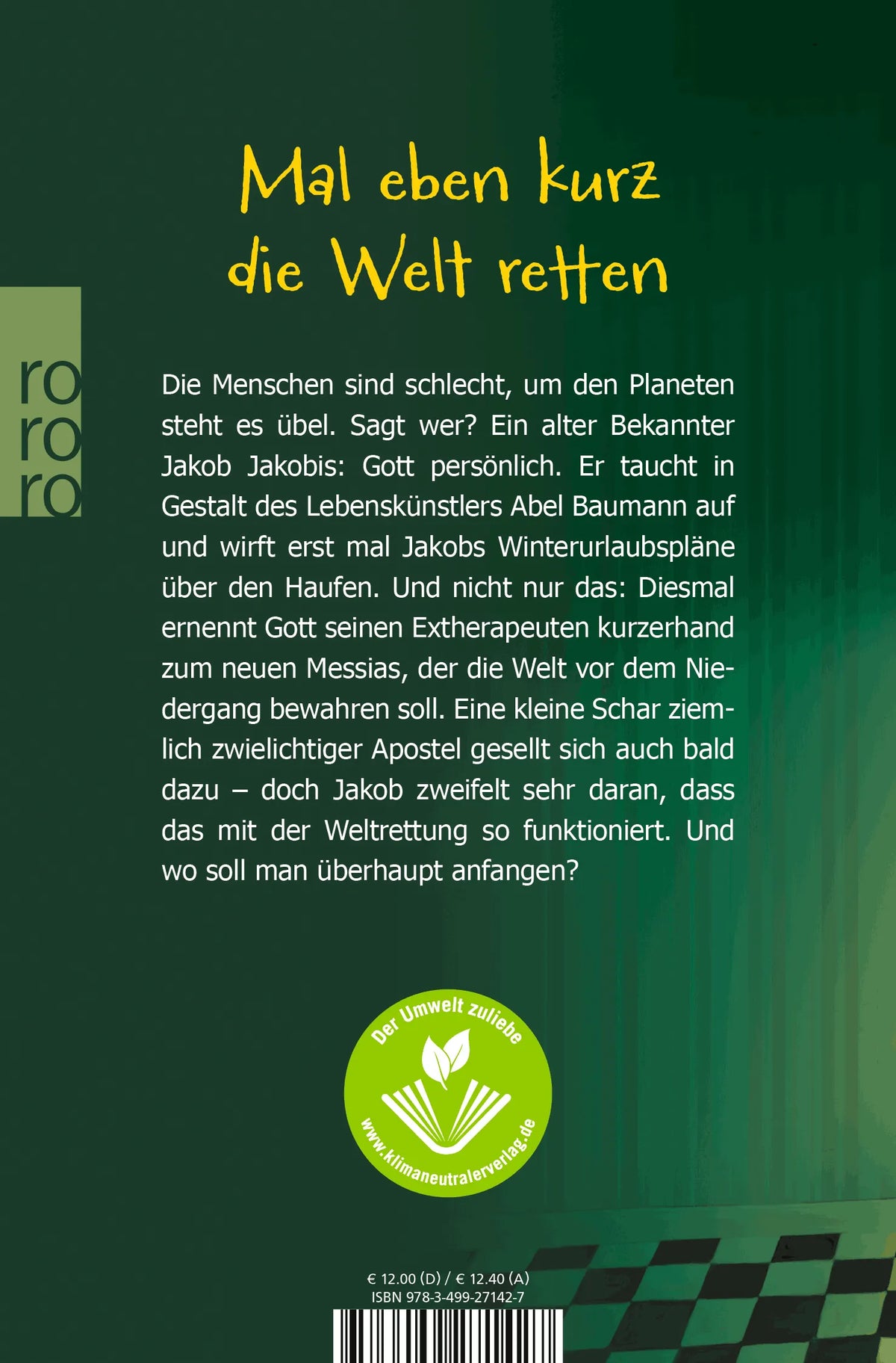 Rückseite: Und Gott sprach: Du musst mir helfen! (Taschenbuch)
