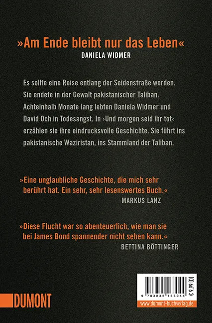 BuchrÃ¼ckseite von 'Und morgen seid ihr tot' mit Klappentext - Taschenbuch