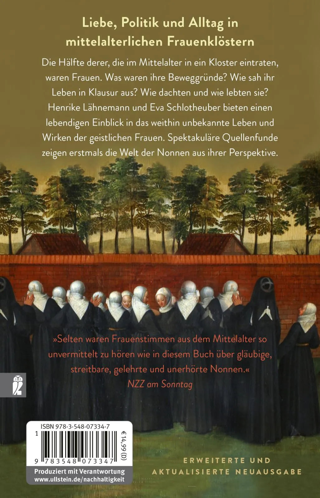Buchrückseite von 'Unerhörte Frauen' mit Klappentext - Taschenbuch
