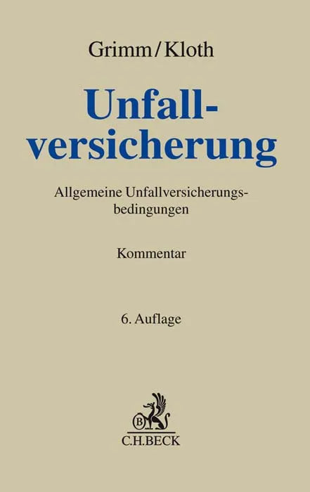Buchcover von 'Unfallversicherung. AUB' - Gebundene Ausgabe von Andreas Kloth