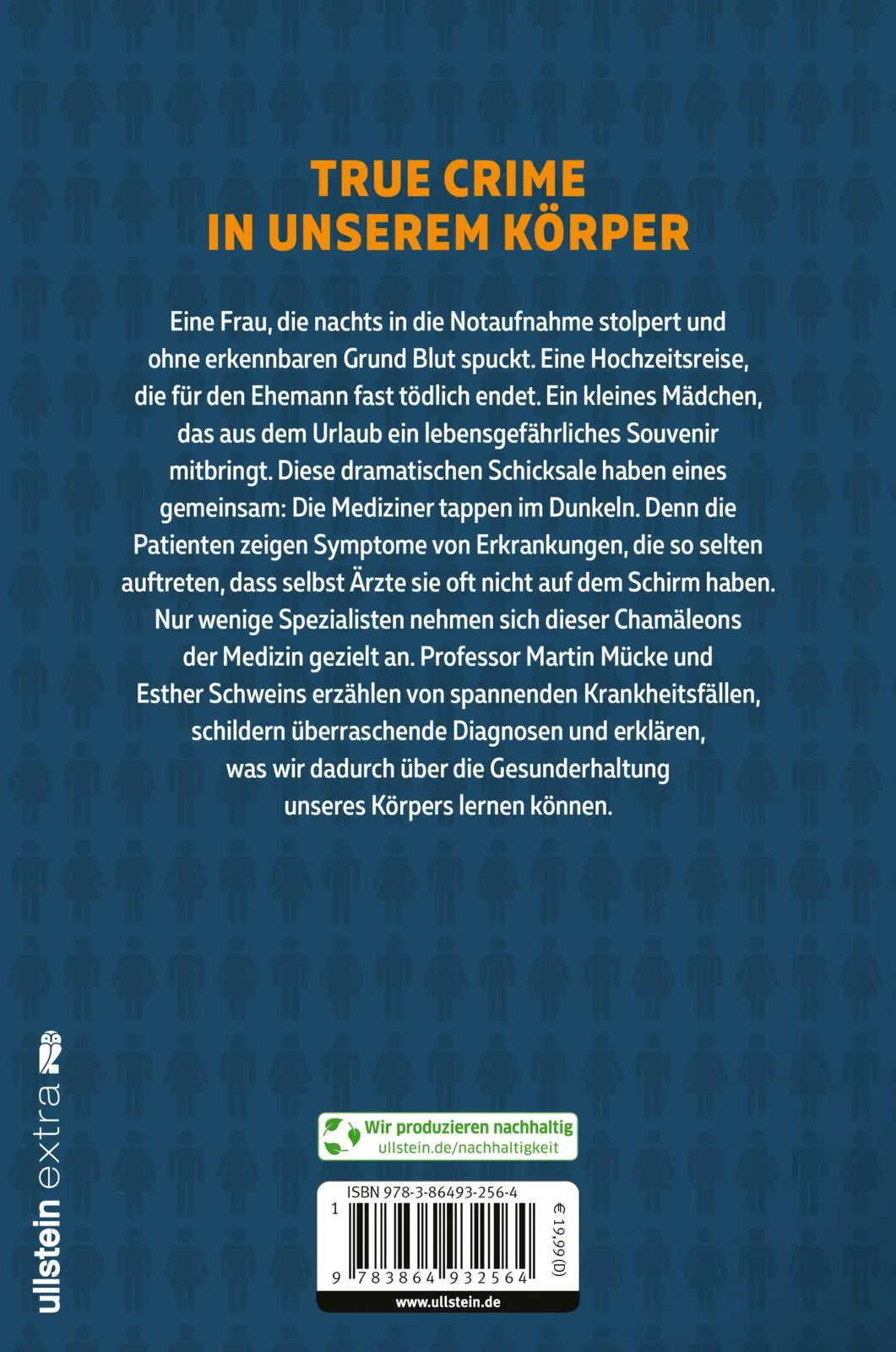 Buchrückseite von 'Unglaublich krank' mit Klappentext - Paperback