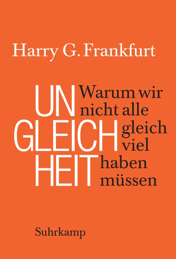 Buchcover von 'Ungleichheit' - Gebundene Ausgabe von Harry G. Frankfurt