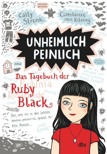 Buchcover von 'Unheimlich peinlich – Das Tagebuch der Ruby Black' - Taschenbuch von Cally Stronk