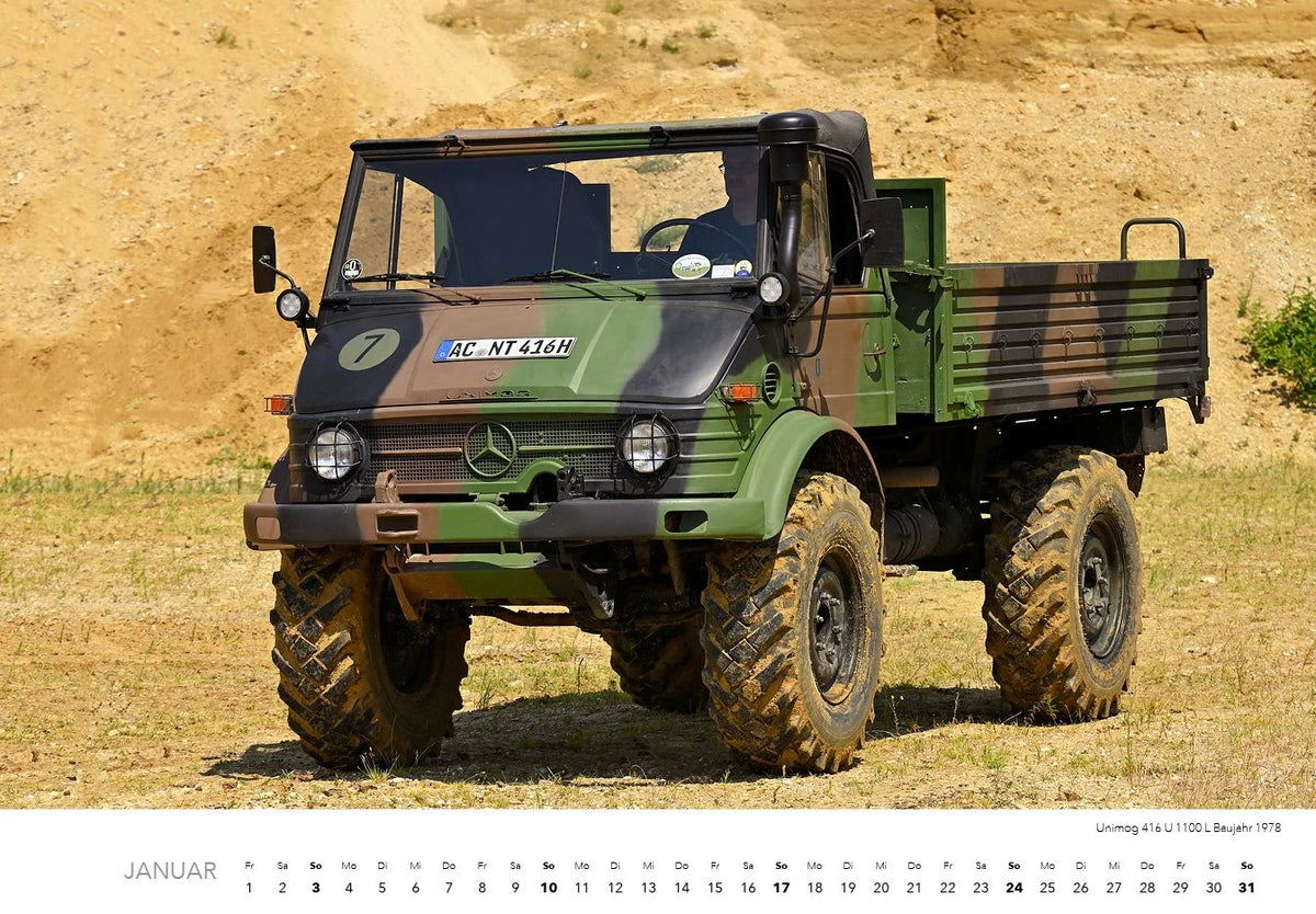 Unimog Klassiker Kalender 2027 – Ansicht