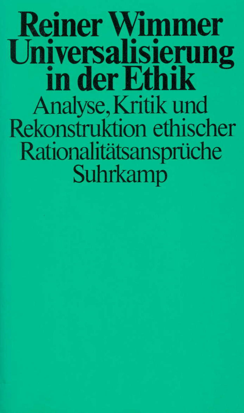 Universalisierung in der Ethik