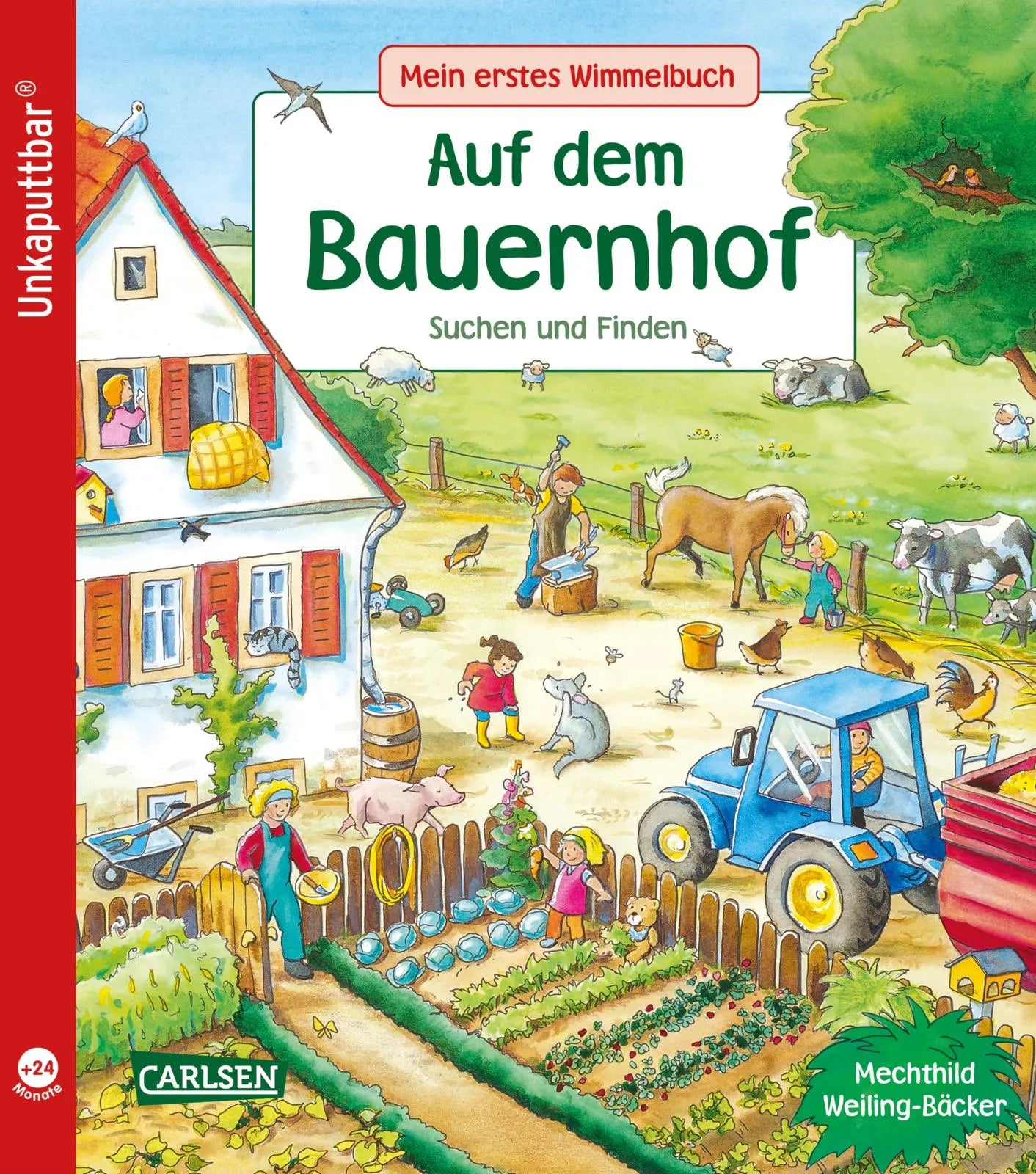 Buchcover von 'Unkaputtbar: Mein erstes Wimmelbuch: Auf dem Bauernhof' - Taschenbuch von Sibylle Schumann