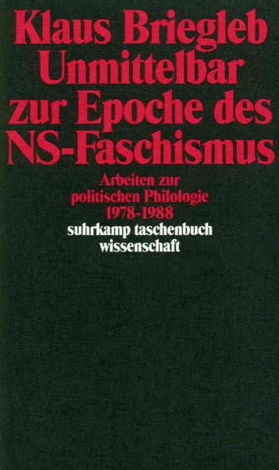 Unmittelbar zur Epoche des NS-Faschismus