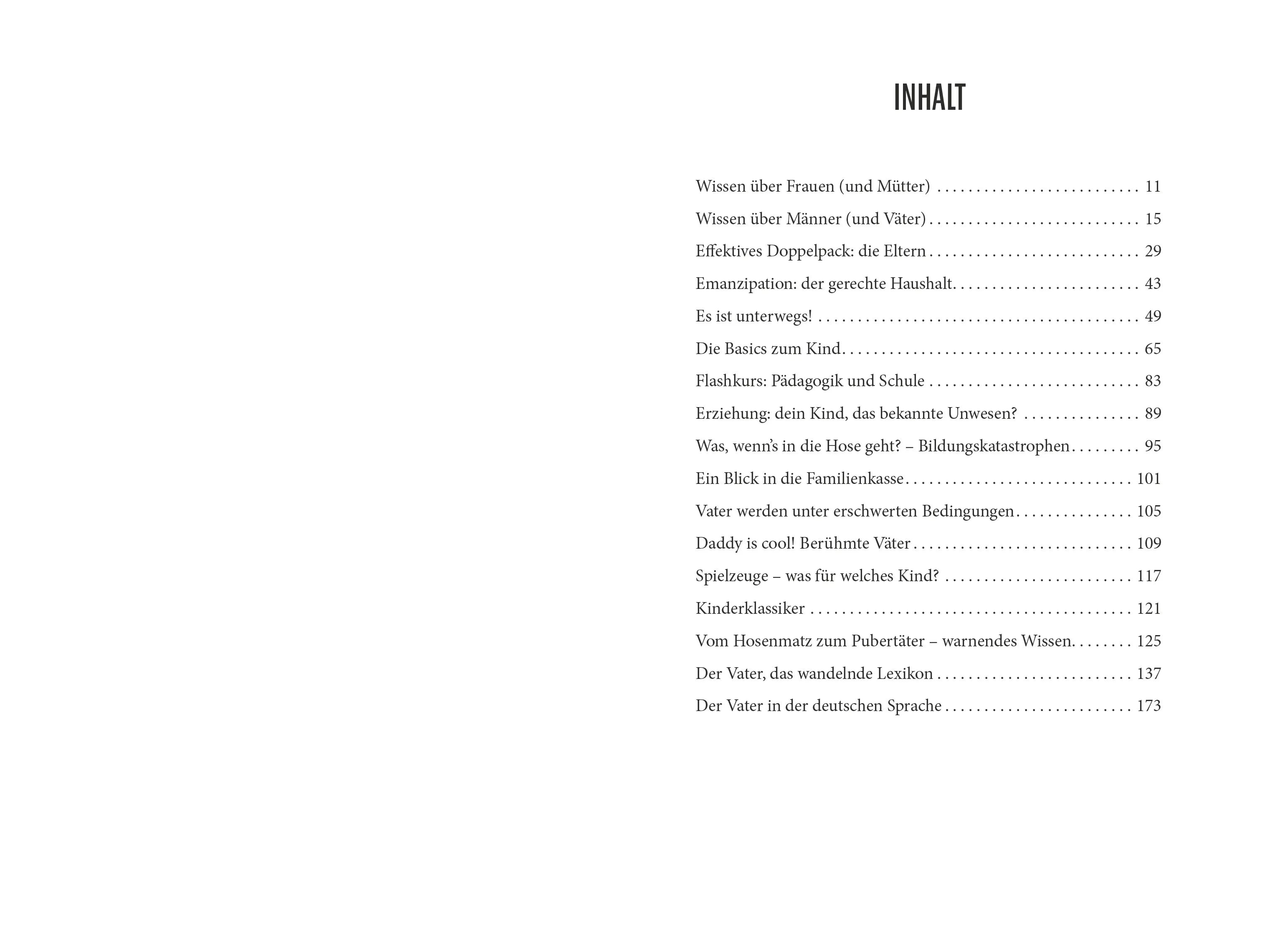 Innenansicht von 'Unnützes Väterwissen' - Taschenbuch