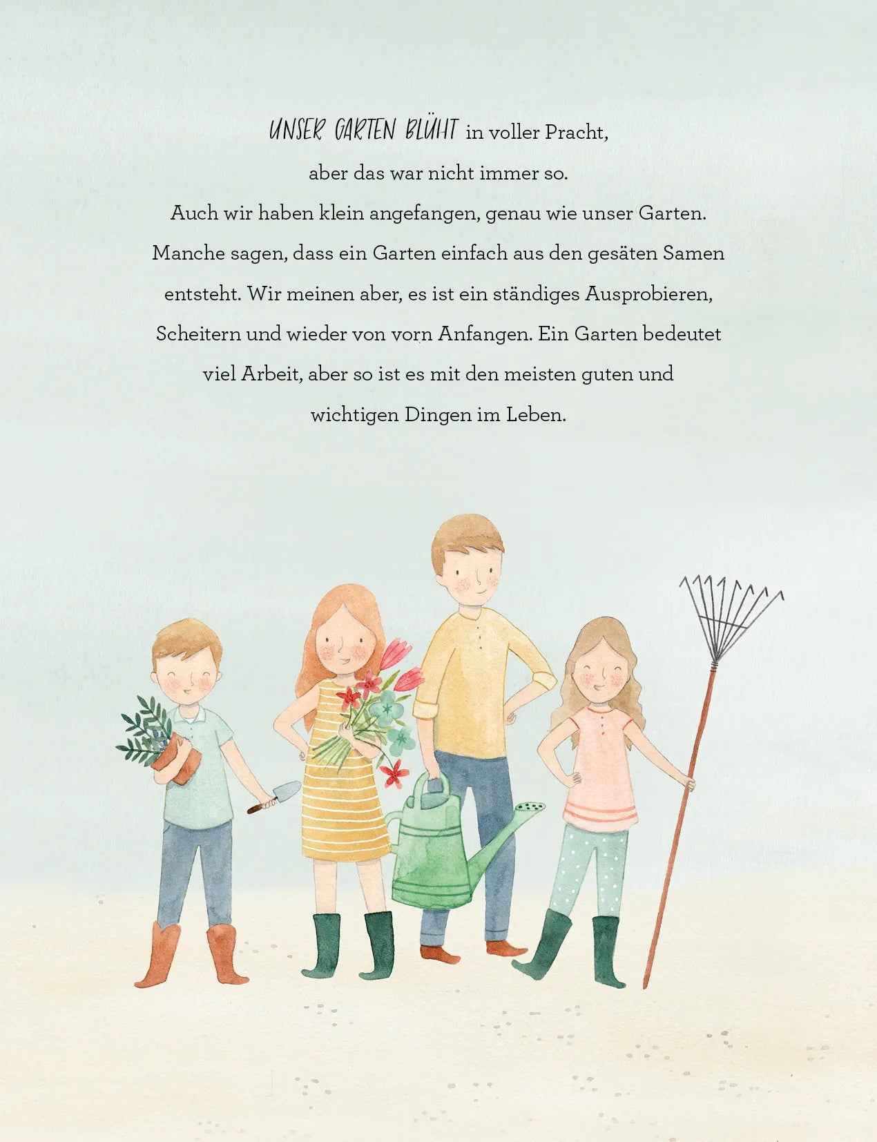Innenansicht von 'Unser Garten blüht' - Gebundene Ausgabe