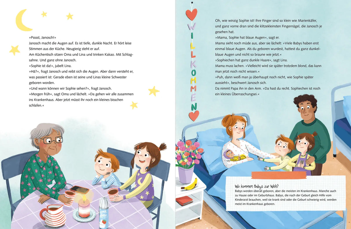Detailansicht: Unser Geschwisterchen ist da! (Hardcover)