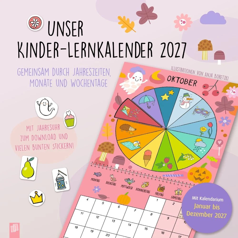 Wandkalender: Unser Kinder-Lernkalender 2027