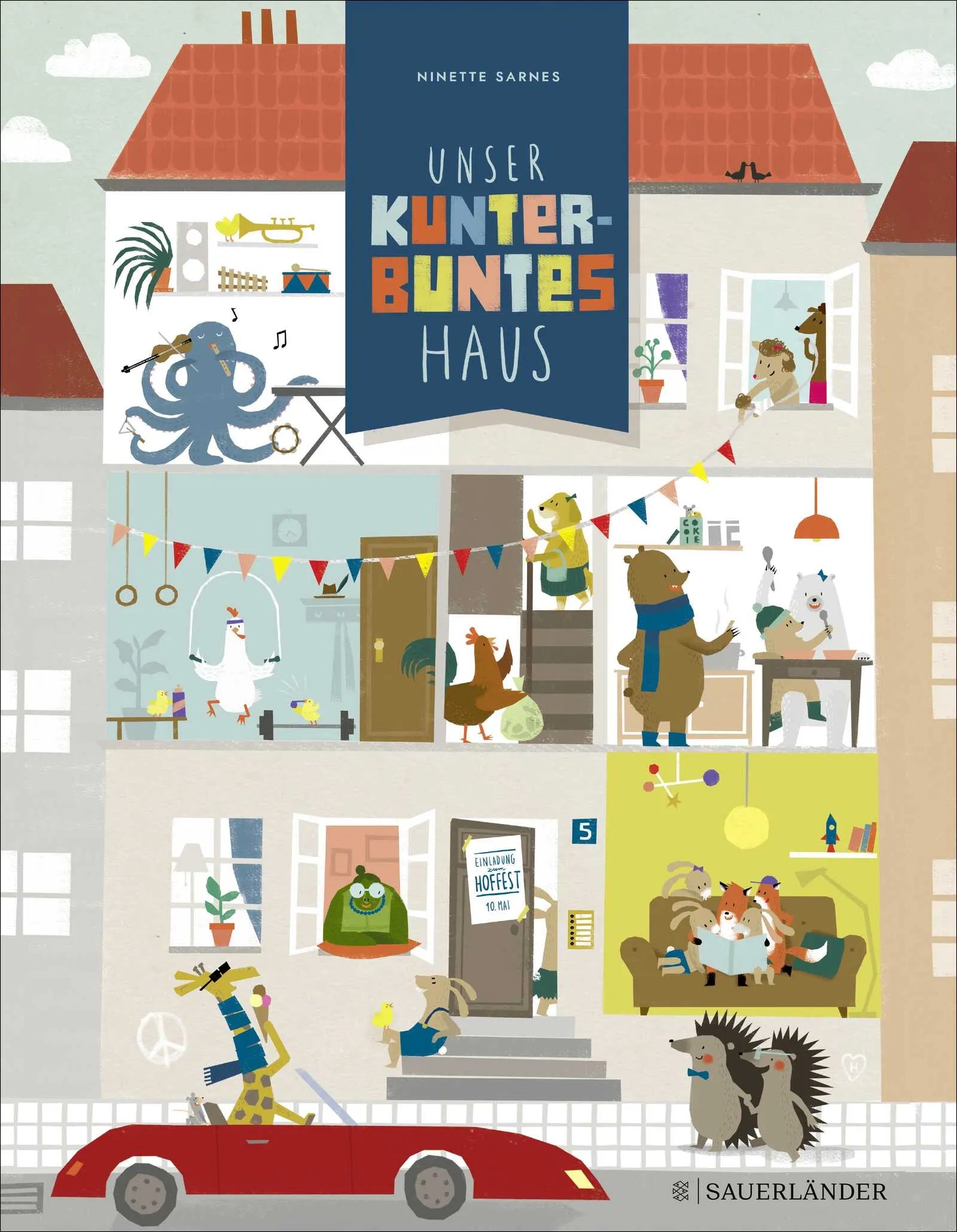 Buchcover von 'Unser kunterbuntes Haus' - Gebundene Ausgabe von Ninette