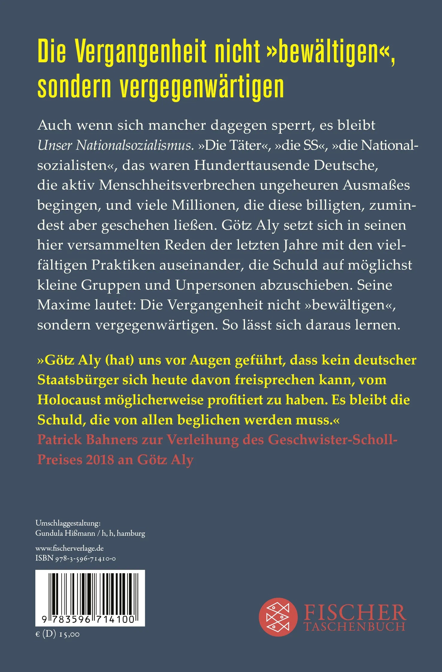 Rückseite: Unser Nationalsozialismus (Taschenbuch)