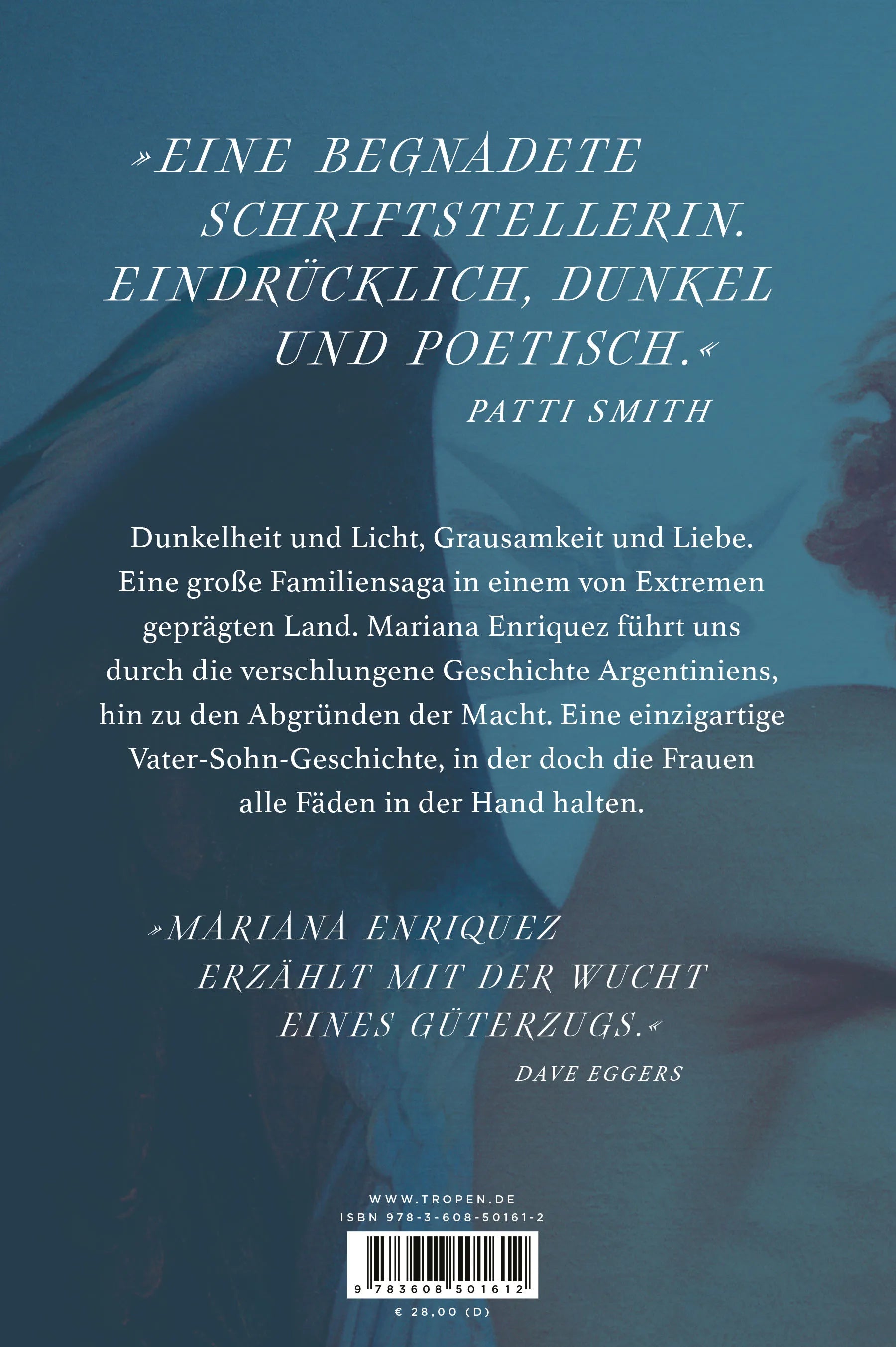 Buchrückseite von 'Unser Teil der Nacht' mit Klappentext - Gebundene Ausgabe