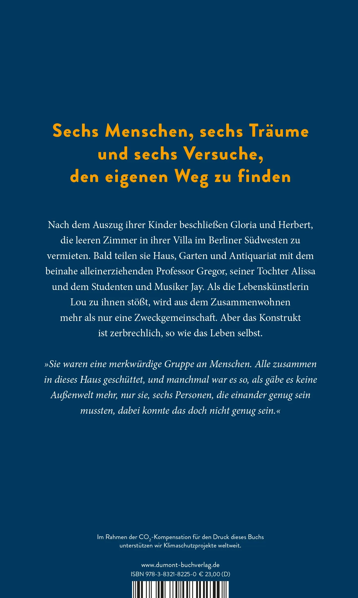 BuchrÃ¼ckseite von 'Unsere Stimmen bei Nacht' mit Klappentext - Gebundene Ausgabe