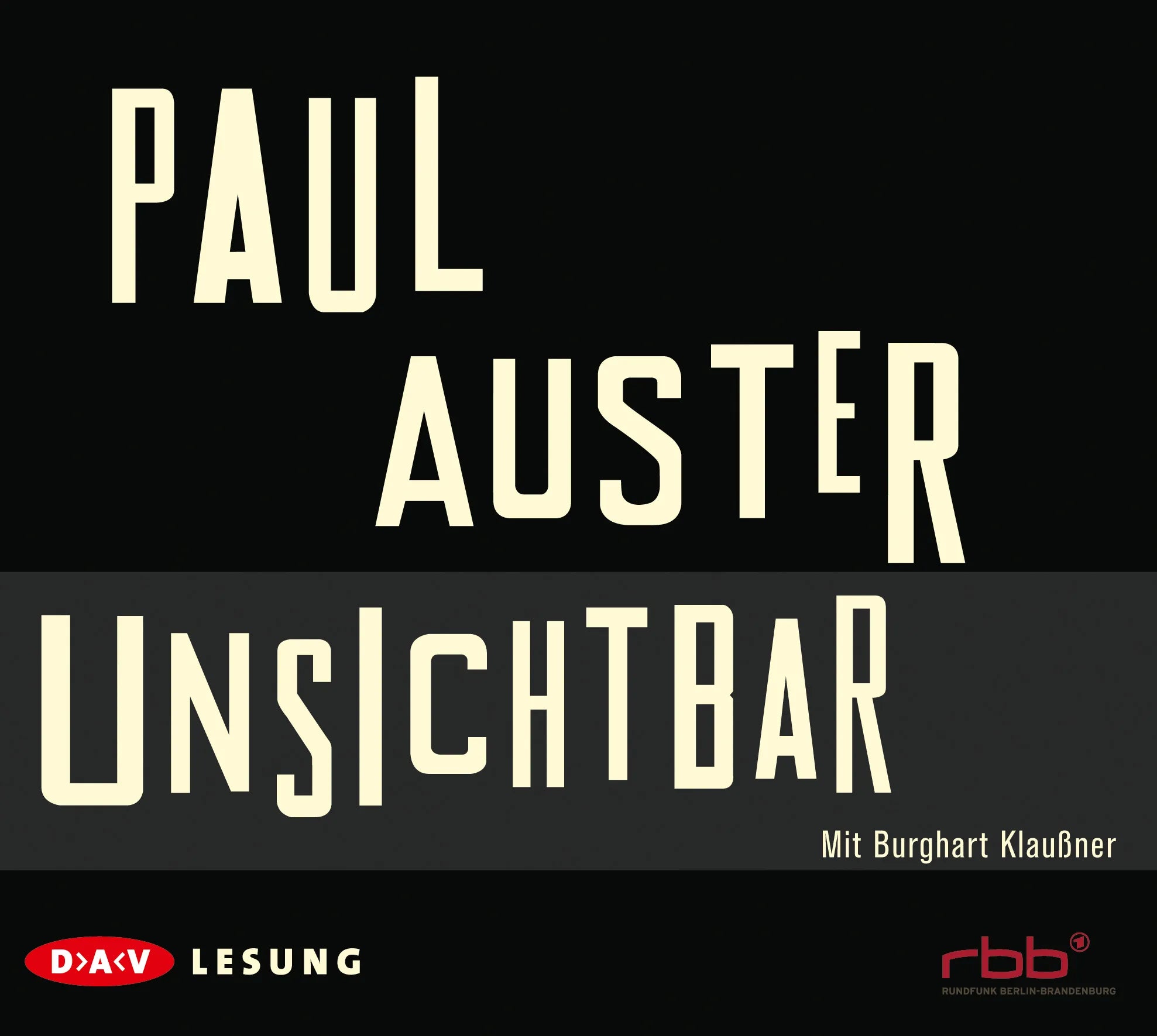 Buchcover von 'Unsichtbar' - Hörbuch (CD) von Paul Auster