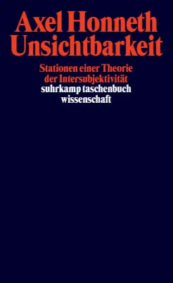 Buchcover von 'Unsichtbarkeit' - Taschenbuch von Axel Honneth