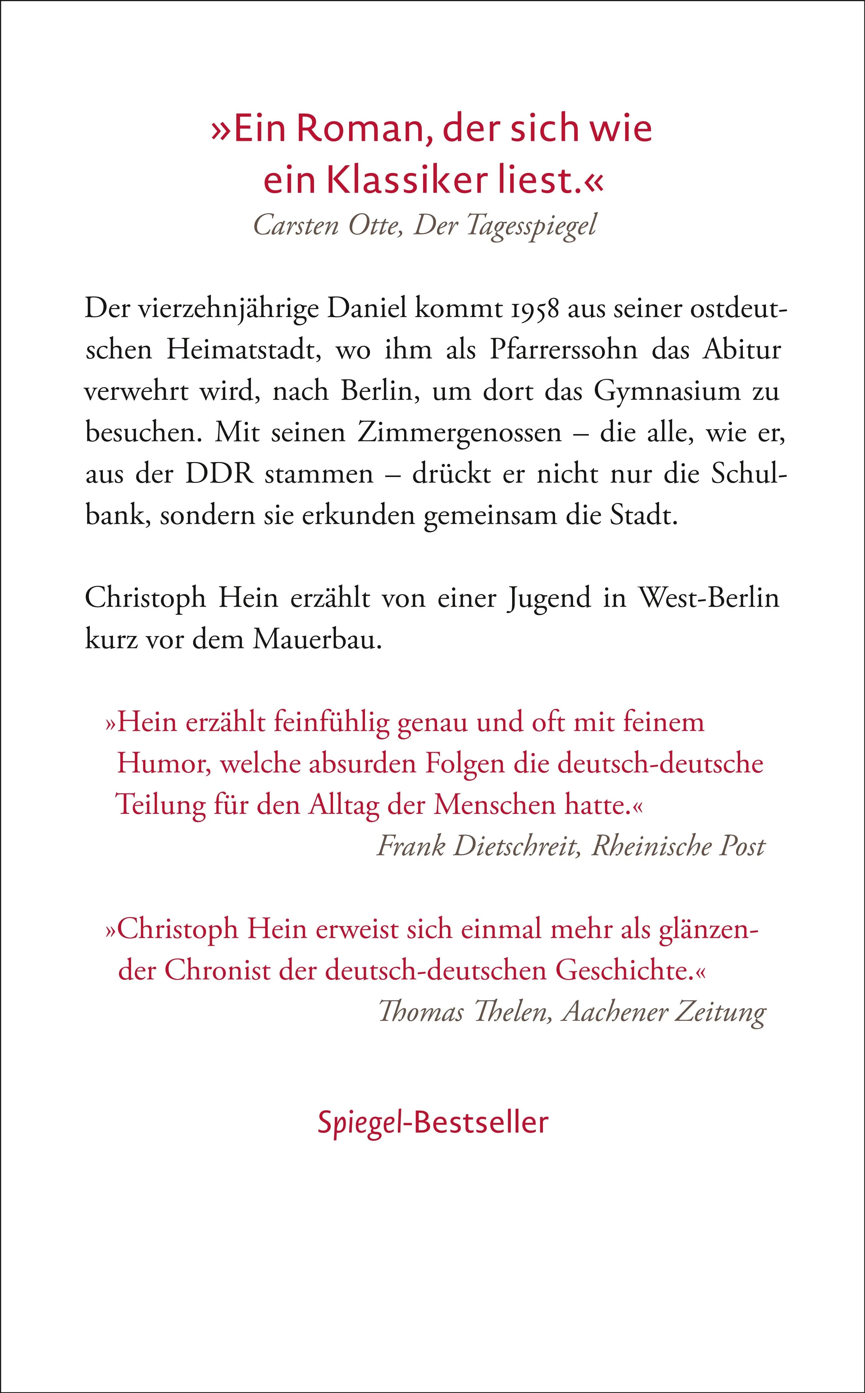Buchrückseite von 'Unterm Staub der Zeit' mit Klappentext - Taschenbuch