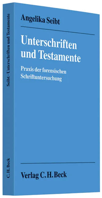 Buchcover von 'Unterschriften und Testamente' - Taschenbuch von Angelika Seibt